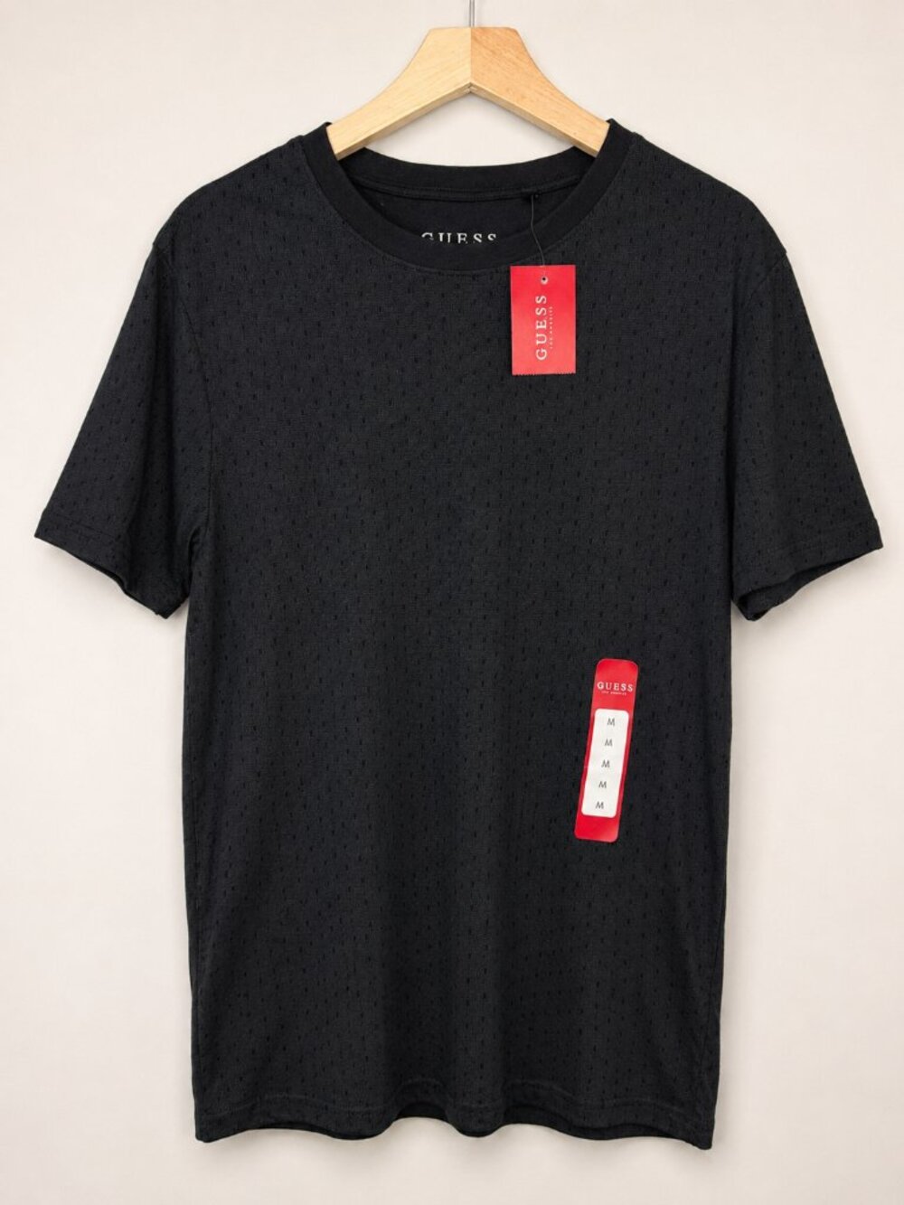 Guess Men’s Black SS Ronnie Printed Crew T-Shirt NWT Medium